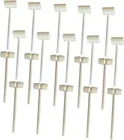 NAMOARLY 20 Pcs Mini Wooden Mallets for Safe Smooth Finish for Cake Enhances Hand Eye Coordination Hammer