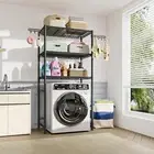 over the Washer and Dryer Storage Shelf, Laundry Room Storage Organizer Rack Spa