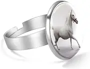 [FVQL] Adjustable Ring for Girls, animal horse pattern