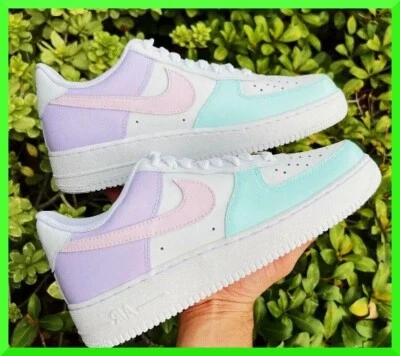 Custom Air Force 1 Easter Egg Colors Drip /Air Force 1 Custom Shoes NEW IN BOX