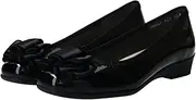Bridget Birkin walk(ブリジット バーキン ウォーク) 545245 Women's Pumps, Ribbon Walking Pumps, 545245, Black Enamel, 22.5 cm