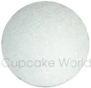 NEW 15" SILVER ROUND MASONITE 5mm THICK WOOD WOODEN CAKE BOARD BASE FREE POSTAGE