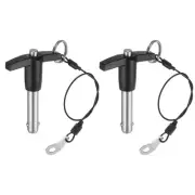 2Pcs T Handle Lock Pins, 9.5mm x 30mm Stainless Steel Button Quick Release Pin