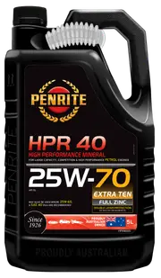 Penrite HPR 40 25W-70 Sl Engine Oil 5L - HPR40005