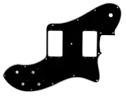 Genuine Fender '72 Telecaster DELUXE Pickguard Black 3-PLY Humbucker HH Tele