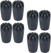 Hiking Pole Replacement Tips 8Pcs Hiking Poles Rubber Feet Rubber Trekking Po...