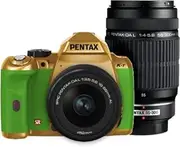 PENTAX Digital SLR Camera K-r W Zoom Kit Gold/Green 104 K-rWZK GD/GR104