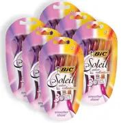 48pc Bic Women's Soleil Smooth Colors 3 Blade Shaving Manual Razors/Shaver