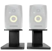Rockville 8” Black Studio Monitor Speaker Stands For KRK VXT-4 Monitors