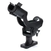 Fishing Rod Holder Adjustable Boat Mount Kit Kayak Side Tackle Black