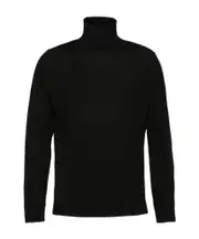 Prada Turtleneck Knitted Pullover IT46 black