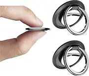 Proxima Direct Cell Phone 360 Rotation Finger Ring Holder,Kickstand(2Pcs) Compatible All Size Cell Phone,for iPhone11 Pro XS Max XR X 8 7 Plus,iPad,Galaxy S20 Ultra Plus S10 Note10,Huawei,Tablet