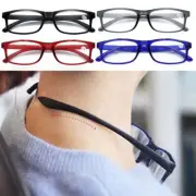 4 Pairs Square Frame Reading Glasses Spring Hinges Readers +1.0 1.5 2.0 2.5 3.0
