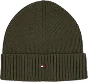 Tommy Hilfiger Herren Strickmütze Essential Flag Beanie mit Kaschmiranteil