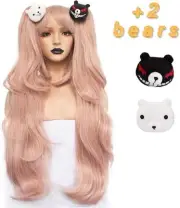 Hair Cap + Danganronpa Junko Enoshima Party Hair Cos Cosplay Wig Hallowmas