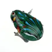 Retro Wind Up Jumping Frog Iron Clockwork Toys Collectible Classic Kids Gift