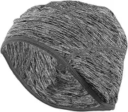 [X AUTOHAUX] Cycling Hat Sweat Wicking Breathable Hard Hat Liner Nylon Grey Melange 24x14cm 1 Pcs
