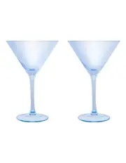 [Maxwell & Williams] Glamour Martini Glass 230ml Set of 2 Gift Boxed in Blue