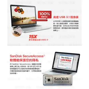 SanDisk Ultra Fit CZ430 USB3.1 32G 64G 128G 隨身碟 公司貨 五年保固