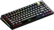 Glorious Gaming - GMMK 3 PRO HE: Wireless Gaming Keyboard Rapid Trigger, Hall Effect, Aluminum Body, 8K Polling Rate, Hotswap MX & Magnetic Switches, Adjustable Actuation, ANSI 75% Tenkeyless (Black)