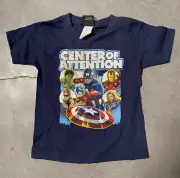 Avengers Youth T-Shirt size 4T Kids Captain America Iron Man Incredible Hulk new