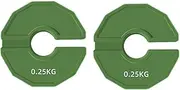 Snblzhef 2PCS Gym Micro-Type Plates Dumbbell Fractional Weight Plate Rubber Fractional Weight Plates Plates Add-on Aperture 35mm 0.25KG