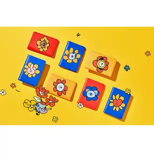 BT21 FLOWER系列 護照夾 動漫周邊旅行多功能證件包 LINE FRIENDS