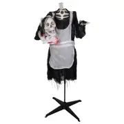Northlight 56" B/O Lighted LED Skeleton Maid Animated Halloween Decor