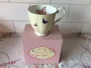 Brand New in Box Royal Albert Miranda Kerr Mug 300ml Joy Butterflys gold trim