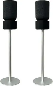 [ZGOUO] Speaker Floor Stand Compatible with Bang&Olufsen Beosound Balance Sound System, Made of Aluminum Alloy Material, Hidden Power Cord, Screw Fixed Sound Design (Silver Pair)
