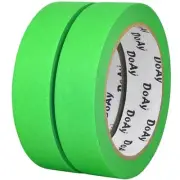 2 Pack Painters Tape - Masking Tape 1 Inch Wide - Multi-Surface, Smart Green