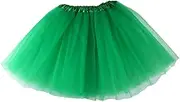 Generic 1 Set Irish Four Piece Set St. Patricks Tutu Skirt Irish Party Headband Saint Patricks Day Headdress Celebration Prop Patricks Day Shamrock Earring Green Suits Green Tutu Mesh