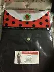 Apron women sparkling leather trim Apron pink Brand new