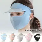 Shield Women Sun Cap Outdoor Sports Hat Full Face Mask Anti-ultraviolet
