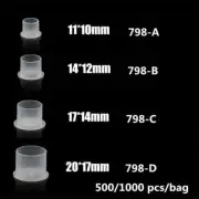 500/1000PCS Disposable Microblading Steady Plastic Tattoo Ink Cups Clear Holder