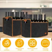 2 Pcs 12 Bottle Wine Carrier Felt Wine Tote Bag Collapsible Wine Bottle xiAKD