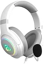 Newskill Sobek 7.1 Ivory Wired Gaming Headset, 7.1 Sound, USB, Noise Cancelling, Adjustable Omnidirectional Microphone, RGB, Adjustable Headband, PC/PS4/PS5/Mac/XBOX/Android, White