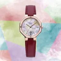 在飛比找momo購物網優惠-【CASIO 卡西歐】SHEEN 八角女錶 珍珠貝日期手錶-
