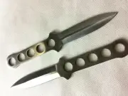 Throwing Knife set of 2 Sliver /w Sheath LH4 8''