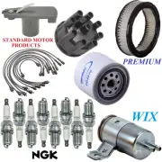Tune Up Kit Filters Cap Wire Spark Plugs For DODGE D250 V8 5.2L 1989