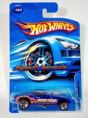 Hot Wheels 2005 #183 Plymouth Barracuda Blue W/5sp's