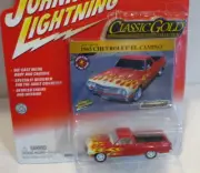 JOHNNY WHITE LIGHTNING ~RED 1965 CHEVY EL CAMINO With FLAMES & RUBBER TIRES~