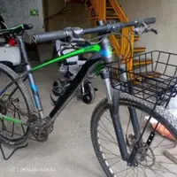 在飛比找蝦皮購物優惠-古典迷你自行車籃山地自行車旅行籃