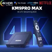 MECOOL KM9 PRO MAX 4K HDR Ultra HD Android 12 Google TV Box Media Streamer AV1