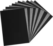 Longtereen 100 Sheets Carbon Paper, Black Graphite Paper for Tracing