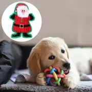 Dog Chew Plush Toy Santa Puppy Chew Toys Dog Snowman Plush Toys