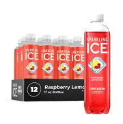 Sparkling Ice Raspberry Lemonade Sparkling Water Zero Sugar Flavored Water