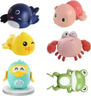 Baby Bath Toys,Cute Animal Clockwork Bathtub Swimming Pool Toy for 1-3 Years ...