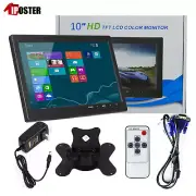 10" LCD Screen Monitor with Speaker HDMI VGA AV BNC USB For CCTV POS PC Display
