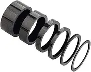 12 Pieces Bike Headset Spacer Carbon Fiber Bicycle Front Fork Stem Spacers Fit 1 1/8-Inch Stem, 1 2 3 5 10 15 mm